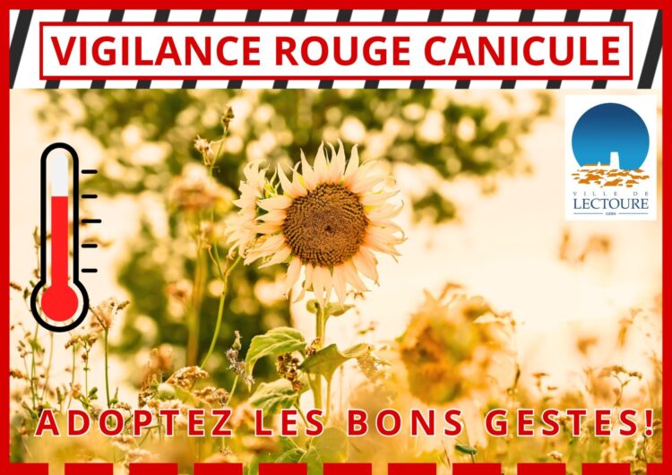 Vigilance rouge canicule dans le Gers
