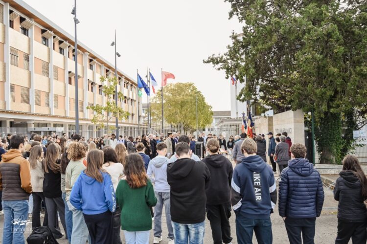 Commémoration du 107e anniversaire de l'Armistice au lycée Maréchal Lannes