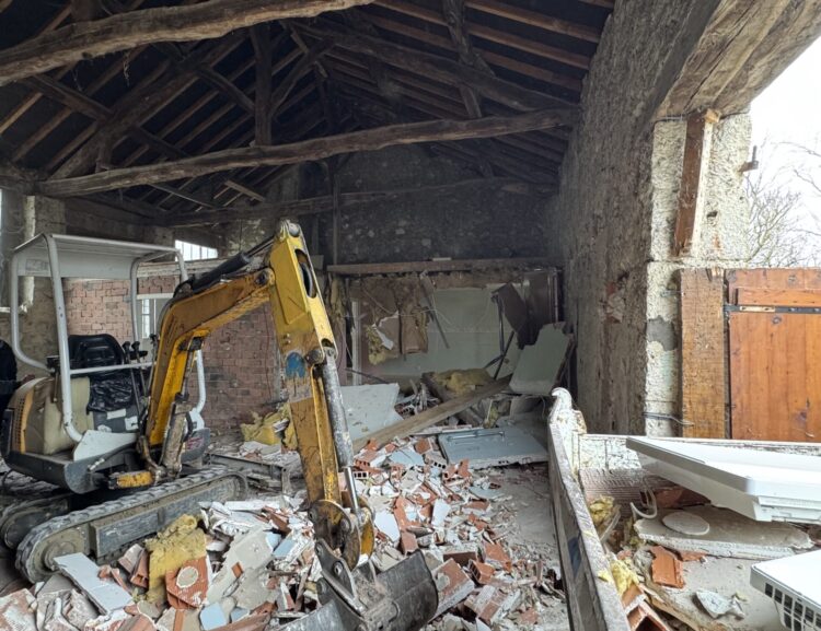 Début des travaux à la maison Nascimbene