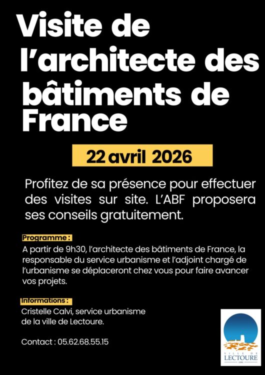Visite de l'architecte des bâtiments de France à Lectoure